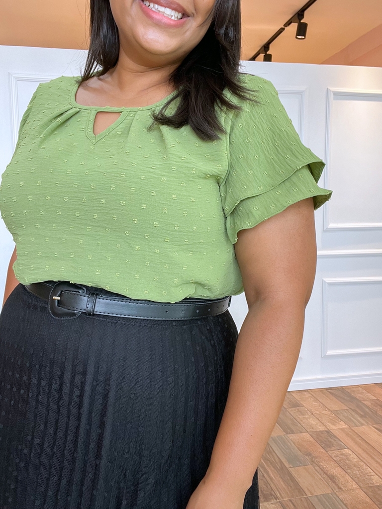 Blusa verde pistache clearance