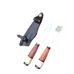 Juego Cuchillo y Tenedor Acero Inoxidable - comprar online