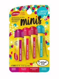 Carmex - Mini Tubes Daily Moisturizing Care SPF 15 Gentle Lip Balm 'Holiday Edition' (SE VENDE POR SEPARADO)