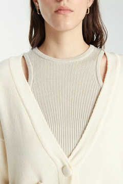 CARDIGAN ITILIA (MOKA KNIT) - tienda online