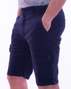 bermuda jeans azul cargo masculina adulto tamanho 42