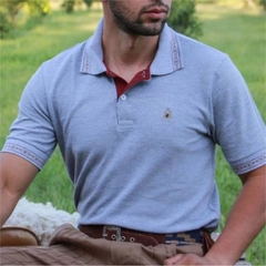 Camiseta Polo Masculina Com Detalhe Pampa-Patria Pampa - comprar online