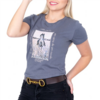 T-Shirt Company Cinza Feminina-Empório Horse