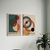 Set 2 Canvas - Bauhaus Retro Circulos