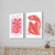 Set 2 Canvas - Matisse Rosa y Rojo