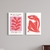 Set 2 Canvas - Matisse Rosa y Rojo - comprar online