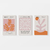 Set 3 Canvas - Matisse Naranja y Rosa - comprar online