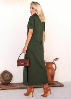 Vestido Bete Verde Militar - comprar online