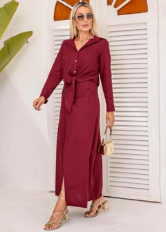 Conjunto Flor Marsala - loja online