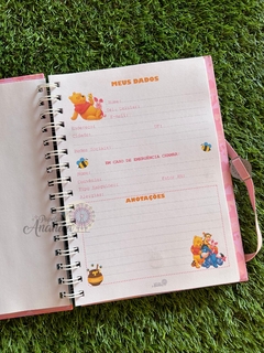 Caderno Pooh - Papelaria Ananda - loja online