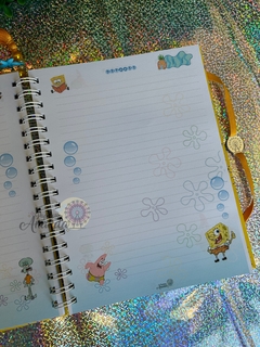 Caderno Colegial Bob Esponja - Papelaria Ananda