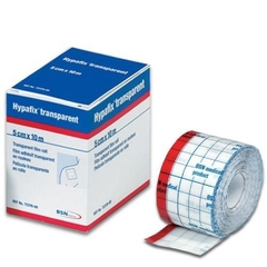 Filme para fixação e proteção de curativos, semi permeável Hypafix Transparente em Rolo. Tamanho 5X10CM - Cod: 7237800