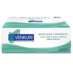 Máscara Desc. Tripla Elástico Venkuri cx c/50unidade -PREÇO VALIDO PARA COMPRAS ACIMA DE 10CX-Cod-MASC10PROMO - comprar online