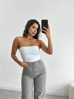 Cropped Tube Top Branco - loja online