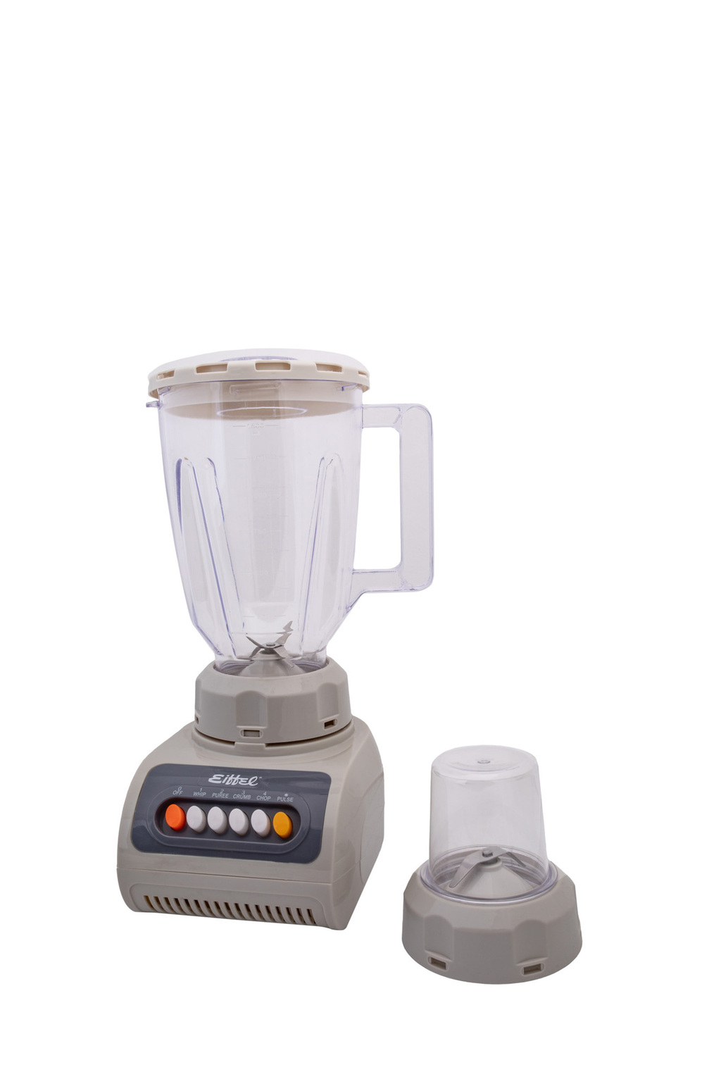 Licuadora Beige Jarra de Plastico con Molinillo de Cafe Eiffel Modelo E 221