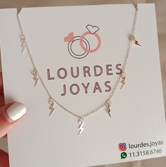 Choker Rayos Regulable-Plata925