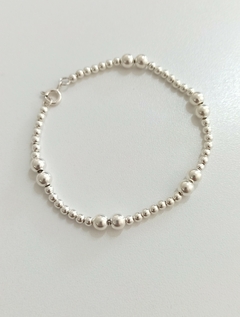 Pulsera de Plata925/Bolas lisas - tienda online