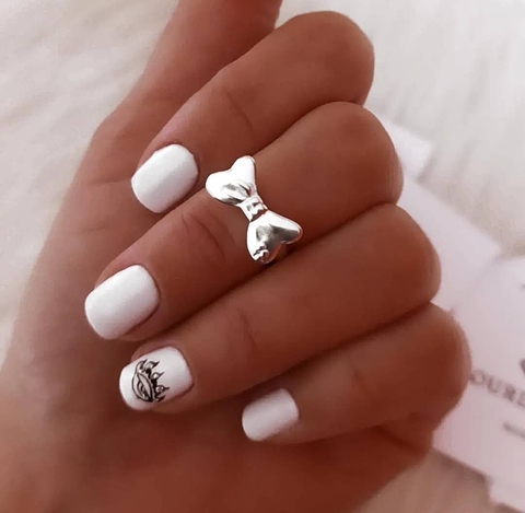 Midi moño(Acero blanco)