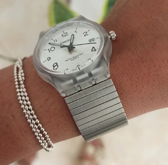 Reloj Tressa malla de metal elastica LourdesJoyas