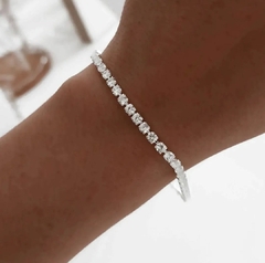 Imagen de Pulsera Glamour cubic/Acero blanco