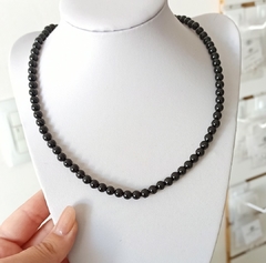 Collar perlas black/Unisex
