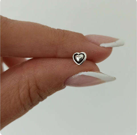 Aro miniatura corazón/Unidad/Plata925