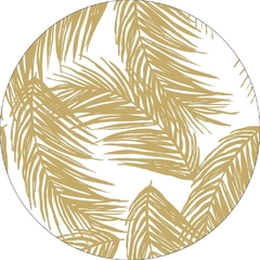 Plato de Sitio - Individual circular ''Areca Oro''