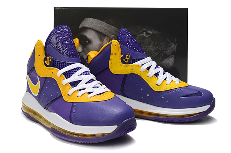 T nis Nike LeBron 8 Lakers Sportsneakers