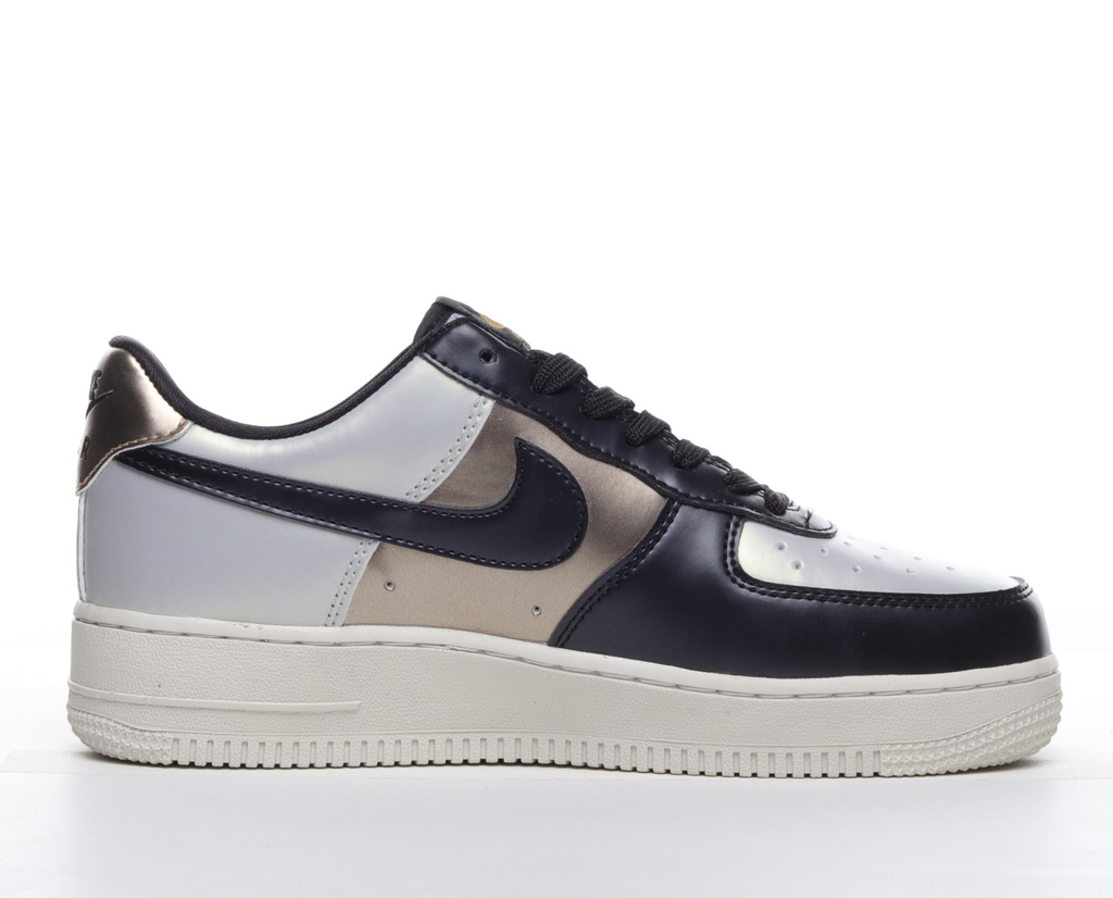 Air force 1 cool grey metallic gold top