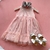 Vestido Pink Stars Tule Bordado TrickNick