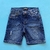 Bermuda Masculina Jeans Escuro Destroyed Bakulelê - comprar online