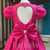 Vestido Luxo Bianca Pink Barbie Longo Tule Brilho Farfalla - - loja online