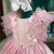 Vestido Luxo Beatrice Jardim Encantado Rosa Farfalla - - Mari Kids