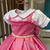 Vestido Luxo Mia Rosa Chiclete Farfalla - - Mari Kids