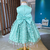 Vestido Luxo Isabella Tule 3D Verde Menta Farfalla - - Mari Kids