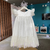 Vestido Luxo Lucciana Branco Trapézio Farfalla -