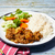 carne de panela vegana, arroz branco, mix legumes 350g disponível para compra