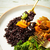 Frango xadrez baobá + arroz negro + brócolis no vapor - 330g - comprar online