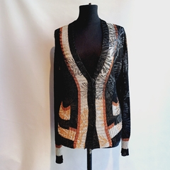 CARDIGAN ENGOMADO CANDIOTI