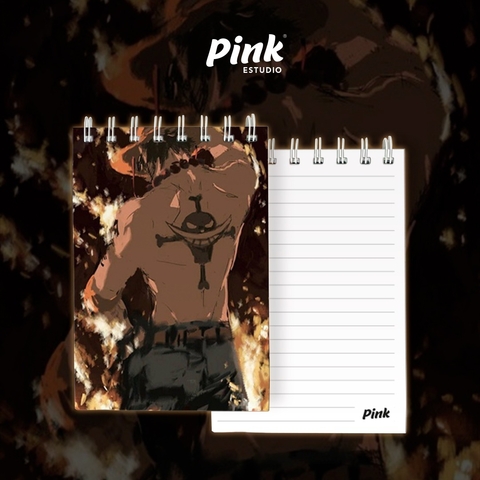 CUADERNO PINK A6 (10X15) - ONE PIECE 01