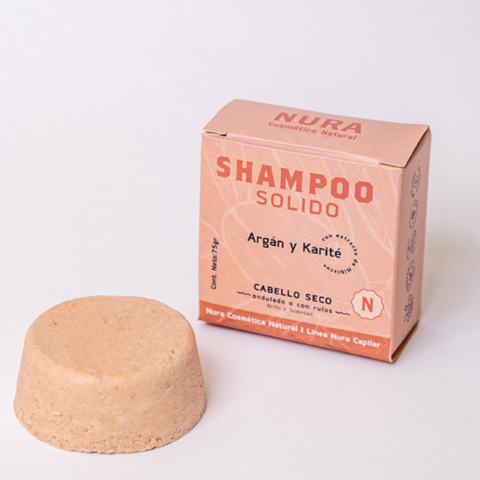 Shampoo Sólido Argán y Karité, Cabello Seco