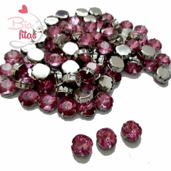 Chaton Pedra com Garras Redondo Rosa 5un