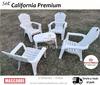 Set Gran california blanco 4 sillones + mesa ratona 77*50 - comprar online