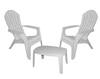 Set 2 sillones Miami jardín + mesa ratona auxiliar - comprar online