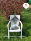 Silla sillón exterior kansas mascardi blanco apilable reforzado