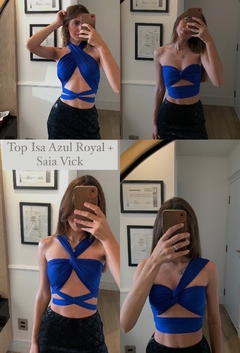 Top Isa Azul Royal - amarração - comprar online