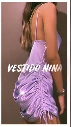 Vestido NINA cetim - encomenda - comprar online