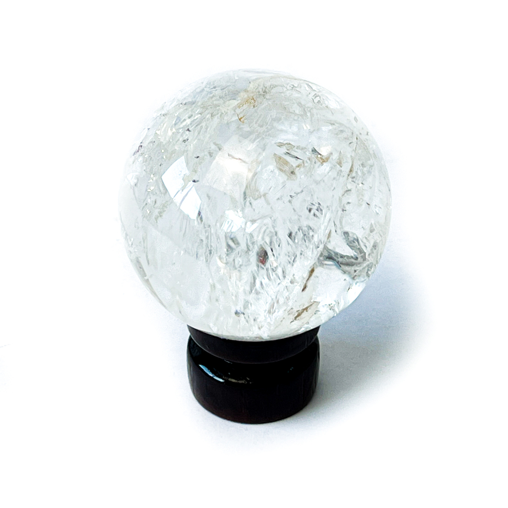 Esfera Bola de Cristal Pedra Quartzo Extra Transparente Tamanho G