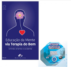 Kit 3 Cristais Radiônicos + Livro Educação da Mente via Terapia do Bem