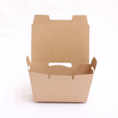 Cajita Delivery Biodegradable con Tapa (150 un)